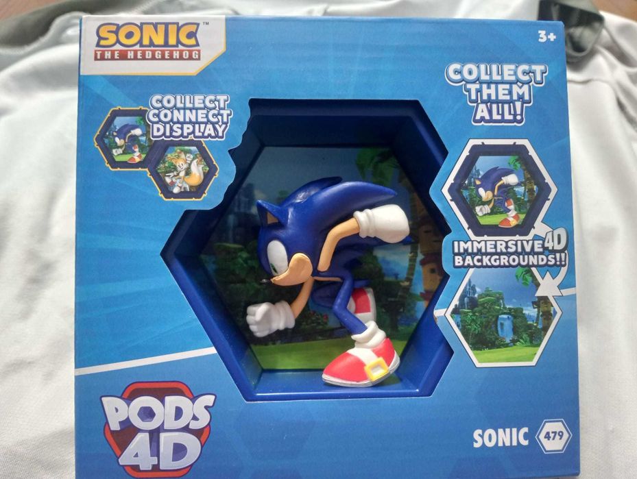 Figura Colecionável Wow! Pods 4D Sonic The Hedgehog – NOVO SELADO