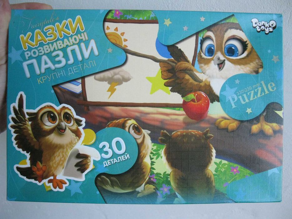 Пазлы Совы в школе. картонные Danko Toys 30 элементов