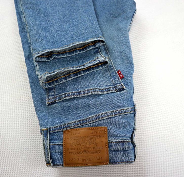 Levis 512 spodnie jeansy W27 L30 pas 2 x 37/40 cm