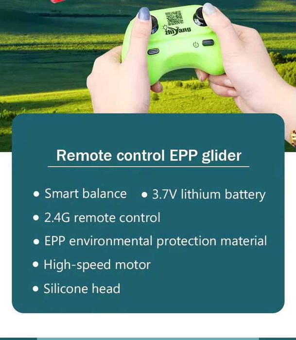 Parkten P320 Avião RC Planador 2.4G 2CH – Aeronave de Controlo Remoto em EPP NOVO