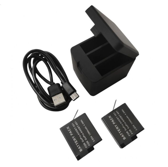 Комплект Аккумулятор Батарея Зарядное для GoPro Hero 5/6/7/2018