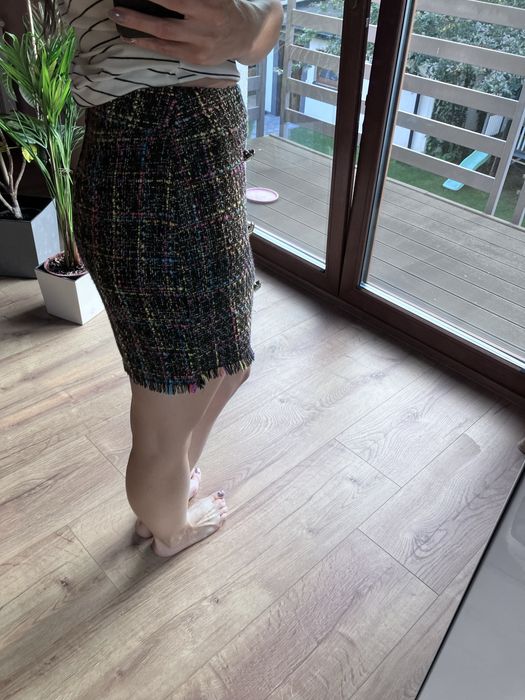 Spódnica mini czarna colloseum 38, ala boucle