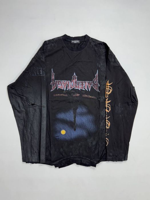 лонгслив Balenciaga Paris Moon 2023