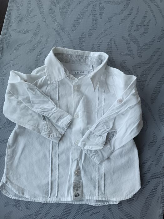 Elegancka biała koszula z długim rękawem rozm. 68