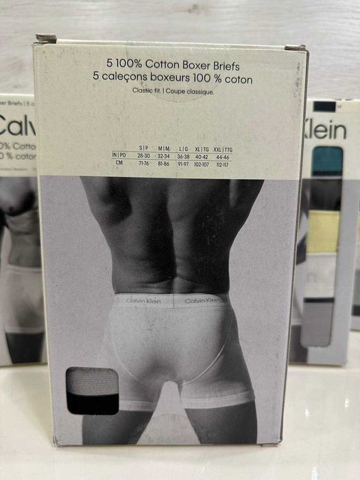 Набір чоловічі боксери Calvin Klein упаковка 5 штук чорні