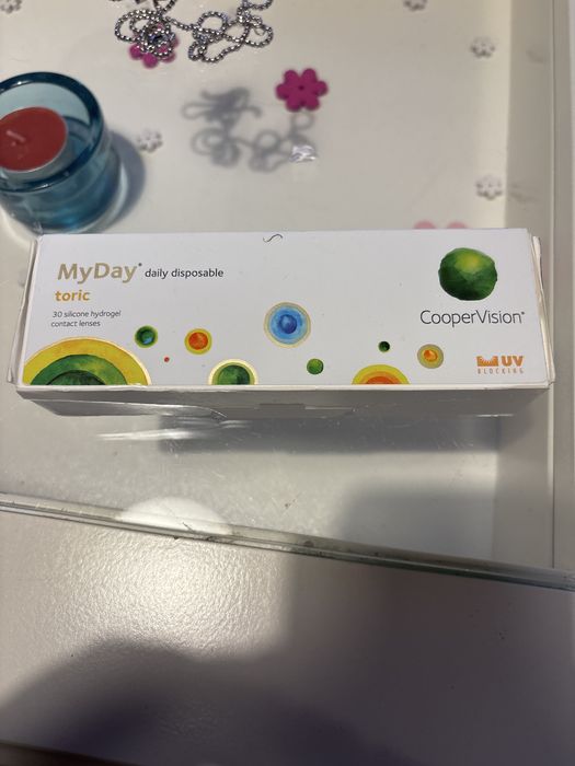 toryczne soczewki kontaktowe MyDay CooperVision 30szt +4.0