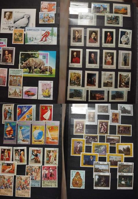 duży klaser ze znaczkami