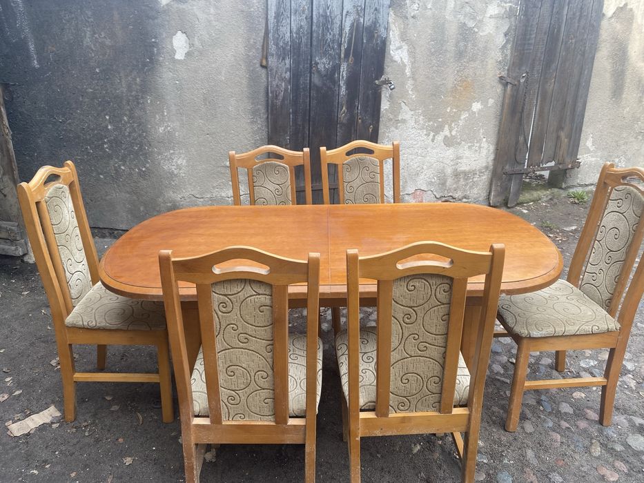 Stół + 6 krzeseł