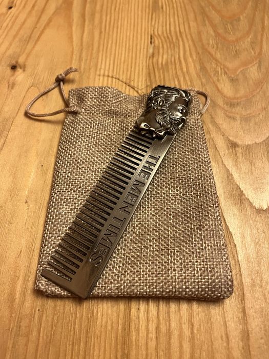 Гребінець для бороди металевий