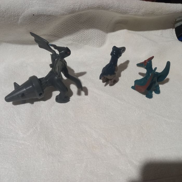 Игрушка дракон,  бу, комплект из трёх штук, и2