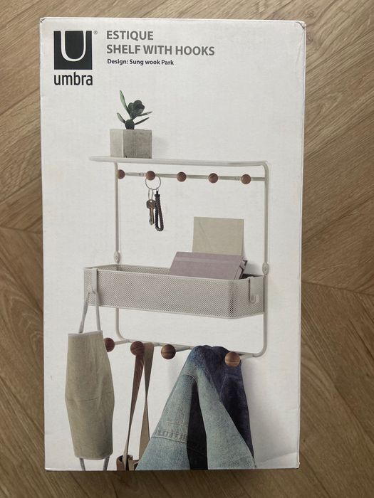Półka z haczykami Estique Umbra