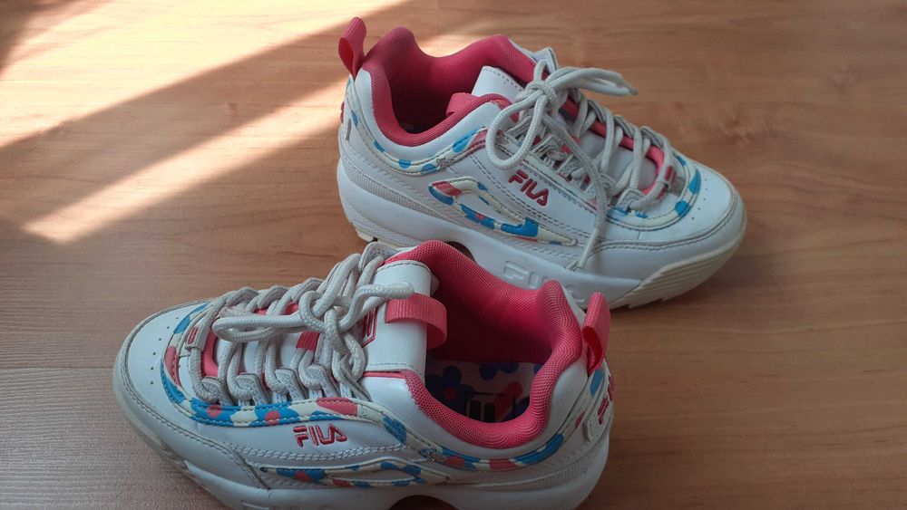 Ténis FILA DISRUPTOR F-KIDS - white-pink lemonade Tam30