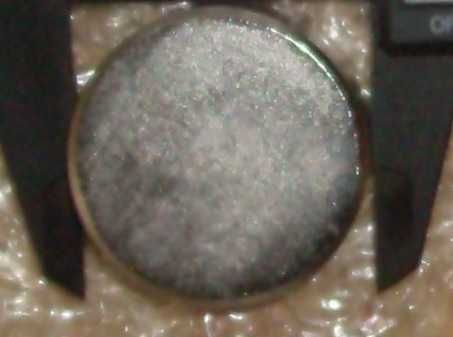 Iman de neodimio redondo - 40 mm X 20 mm N52 - Força +- 60 kg