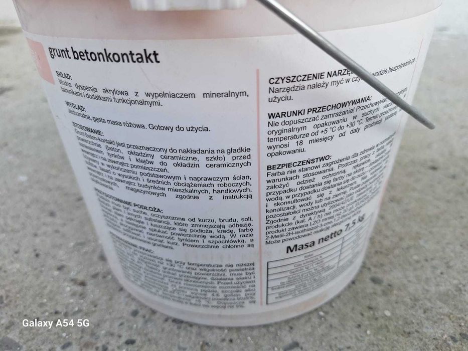 Grunt betonkontakt BasicFX – ok. 6 kg (otwarte opakowanie)