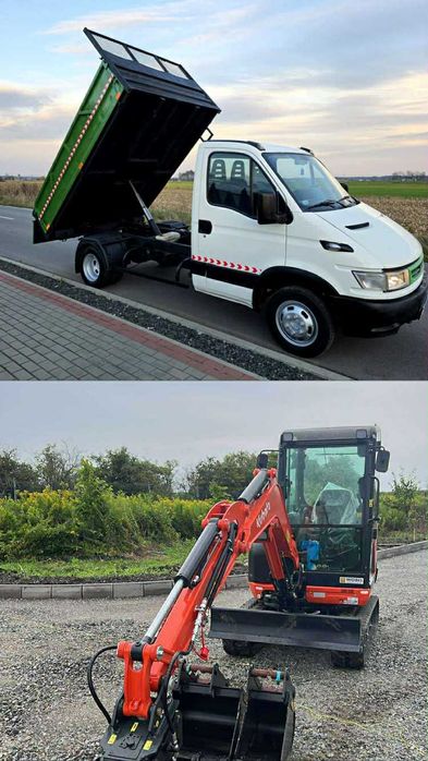 Usługi Transportowe Kiper Wywrotka 3.5 t Mini Koparka