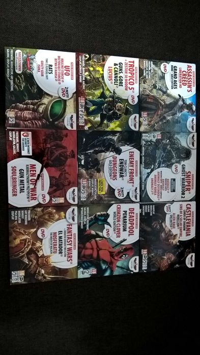 gry gra DVD CD-ACTION rok 2016: płyty nr 251, 253, 255-263