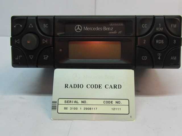 Auto radio mercedes original com cartão de codigo