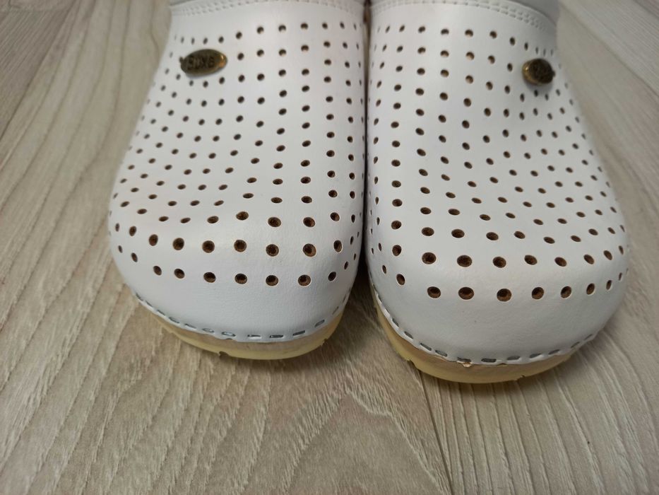 Drewniaki Chodaki Buxa  Białe  41
