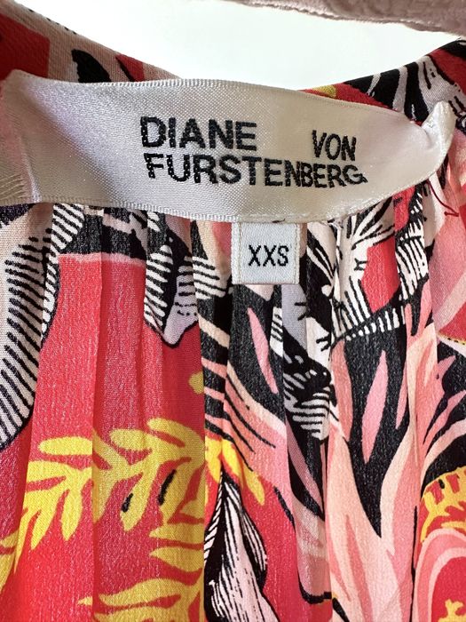 Vestido comprido florido Diane Von Furstenberg
