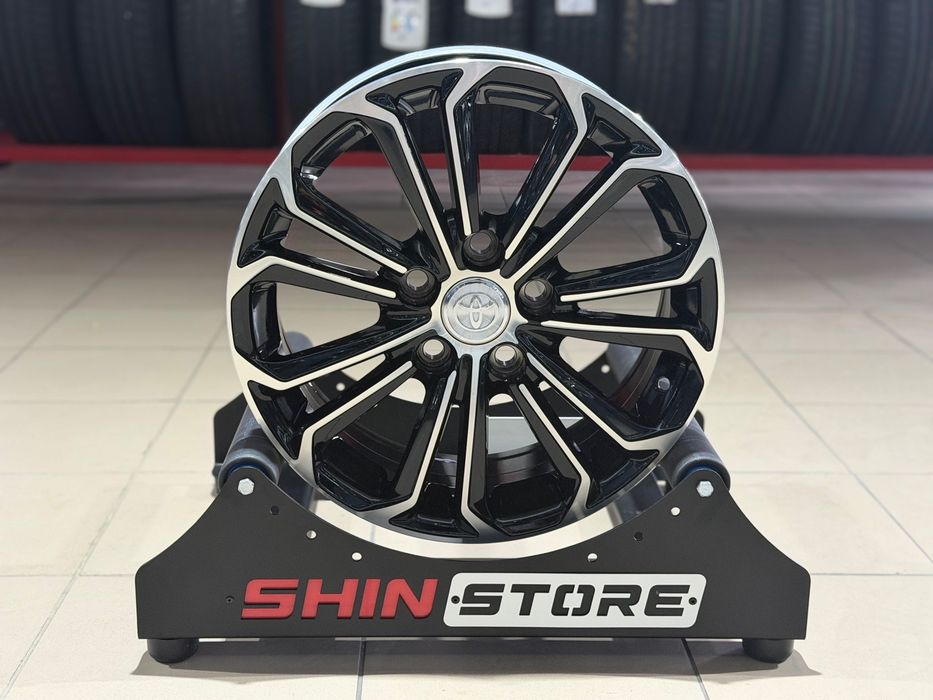 Нові диски Toyota R16 5x114.3 REPLICA TY227 Black Machined Face