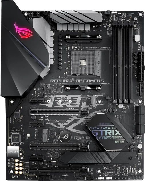 Материнская плата am 4 asus rog strix b450-f gaming ii