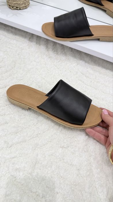 Шкіряні шльопанці сланці Steve Madden