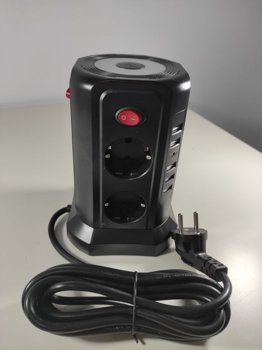 Listwa zasilająca, wieża,lampka