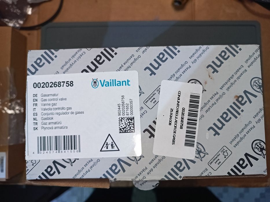 Válvula de Gás caldeira Vaillant