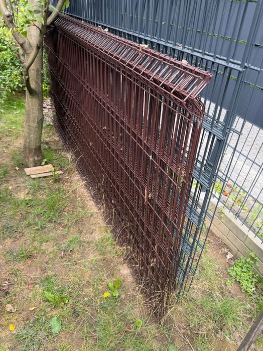 Panel ogrodzeniowy fi 4.0 x 1.23 x 250 - 15 sztuk