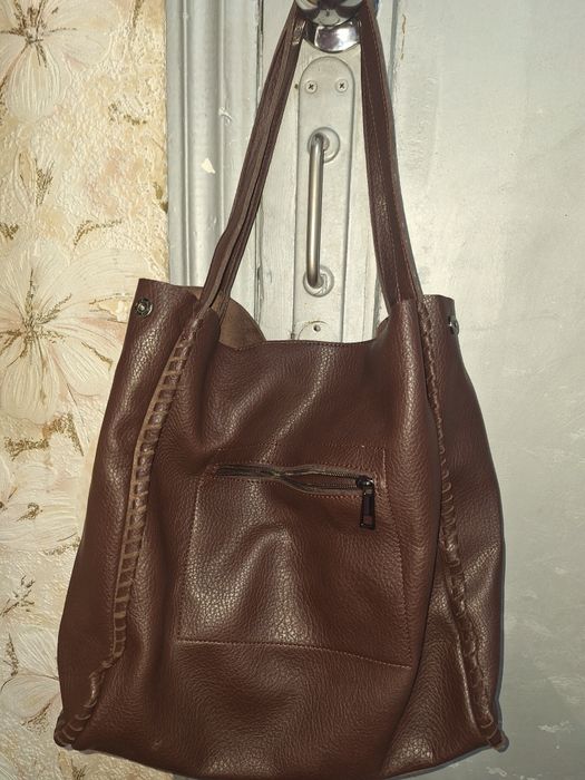 Продам кожаний шопер