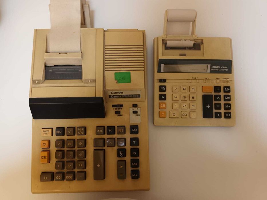 Calculadoras de secretária vintage (de coleção)