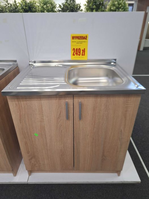 Szafka kuchenna pod zlewozmywak  DĄB SONOMA + zlewozmywak komplet
