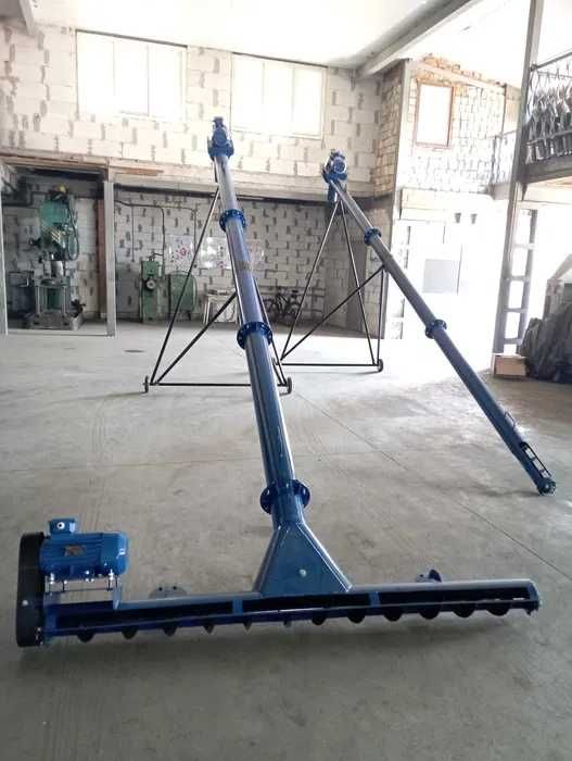 Шнек с подборщиком зернаØ159*10м*380В, винтовой конвейер, погрузчик