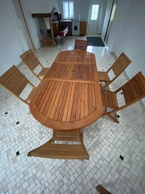 Salao de jardin cadeiras e mesa