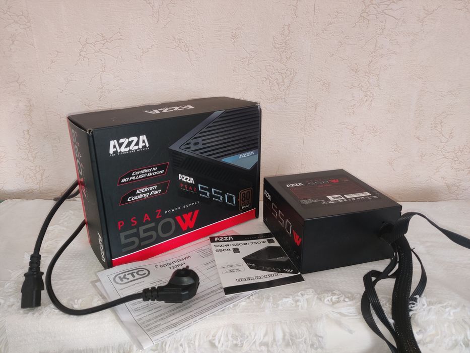 Блок питания AZZA PSAZ-550W на гарантії