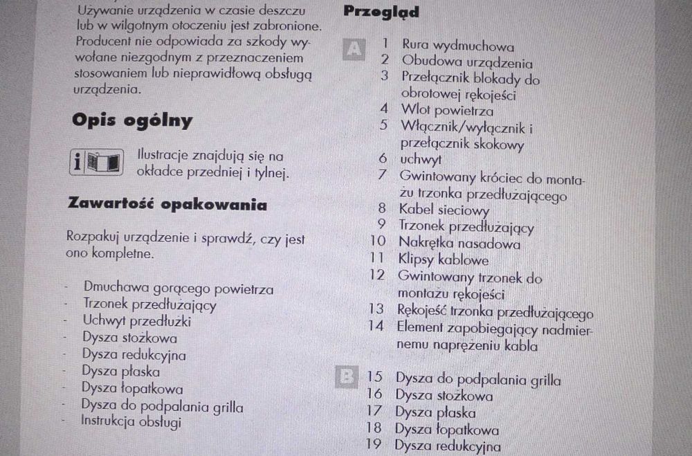 Urządzenie do chwastów opalarka  rozpalanie grila