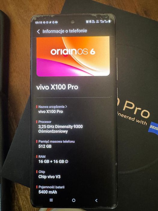 Vivo x100pro 16/512 wersja europejska
