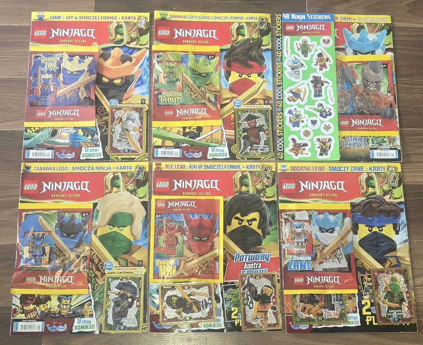 6x zestaw lego ninjago magazyny 2026r z dodatkami