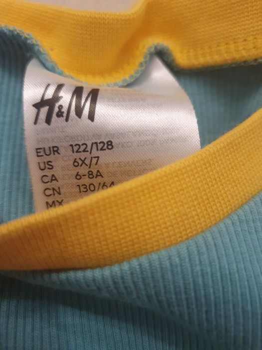 Piżamki dziecięce r. 122/128 H&M