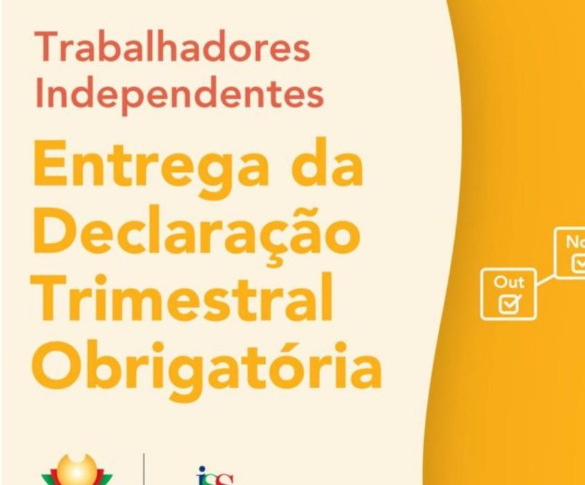 Declaração trimestral de rendimentos TVDE recibos verdes até 30 julho