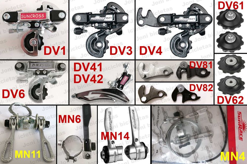 Peças de bicicleta de corrida/estrada antiga