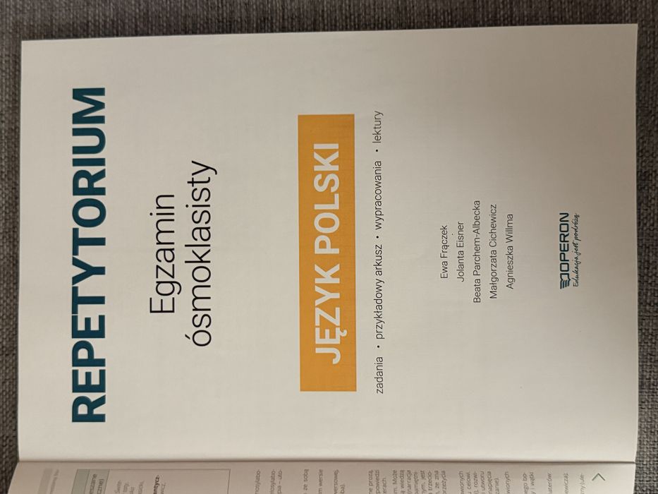Repetytorium język polski. E8 - Egzamin ósmoklasisty. Zgodne z CKE. Operon.
