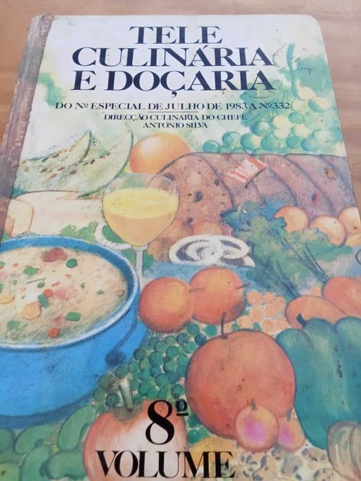 Livros Tele Culinária e Doçaria Chefe António Silva