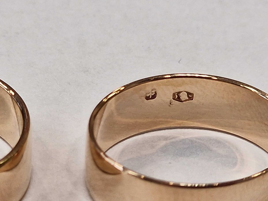 WARMET! Złote obrączki/ komplet/ 585/ 7.54 gram/ R16 / R23