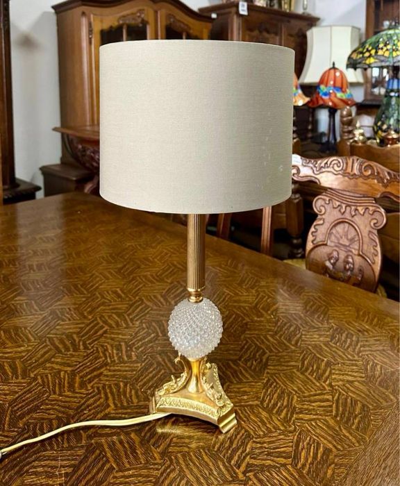 Настільна лампа бронза кришталь світильник 7578