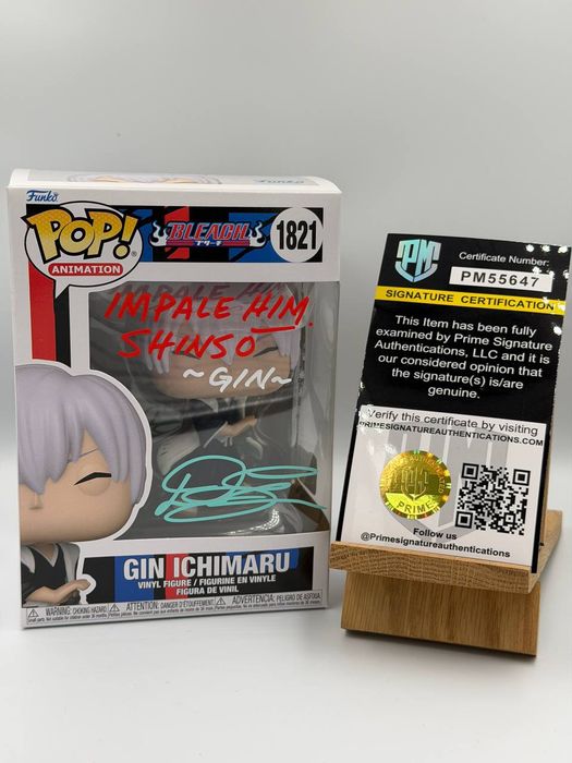 funko pop gin ichimaru signed(bleach)