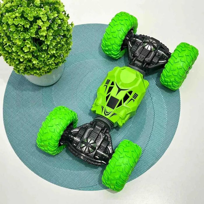 Машина всюдихід на р/к трансформер з гнучким корпусом Зелена (8023)