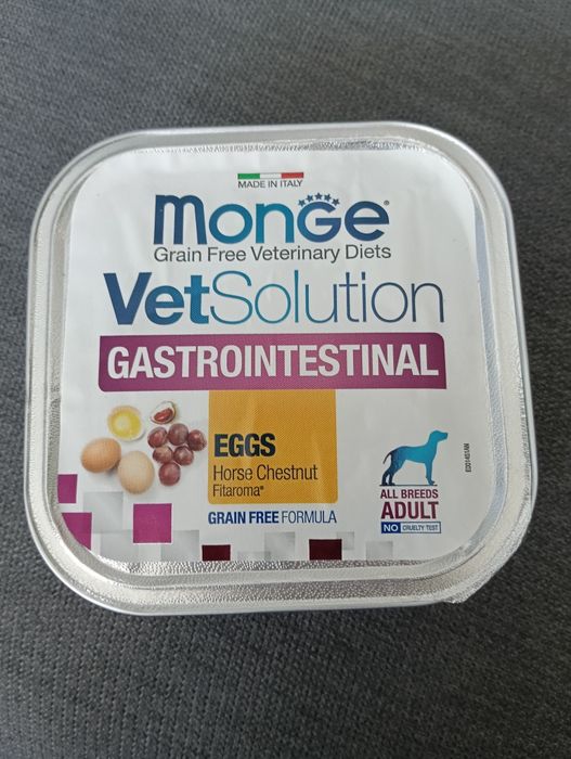Comida húmida Monge VetSolution Gastrointestinal para cães, 150gr