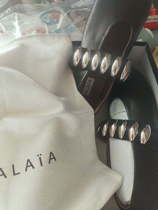 ALAIA baleriny baletki hit skóra naturalna r.40