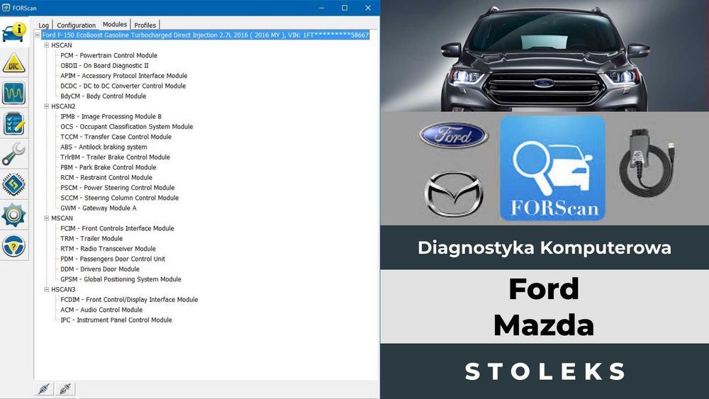 Diagnostyka Mitsubishi, Toyota, Ford, MUT-3. PHEV BMU reset, Nawigacja